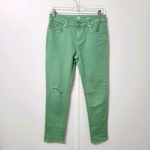 7FAM Josefina Skinny Boyfriend Distressed Jeans